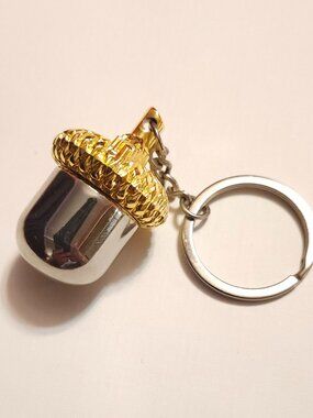 Acorn Stash Case Nut Case Keychain